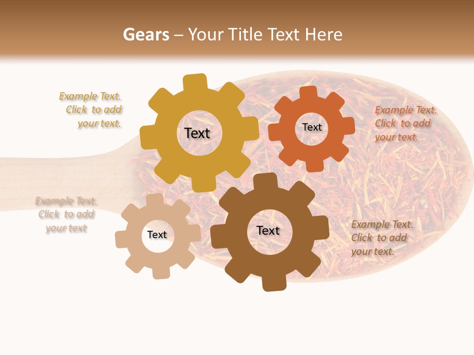 Closeup Saffron Seeds PowerPoint Template