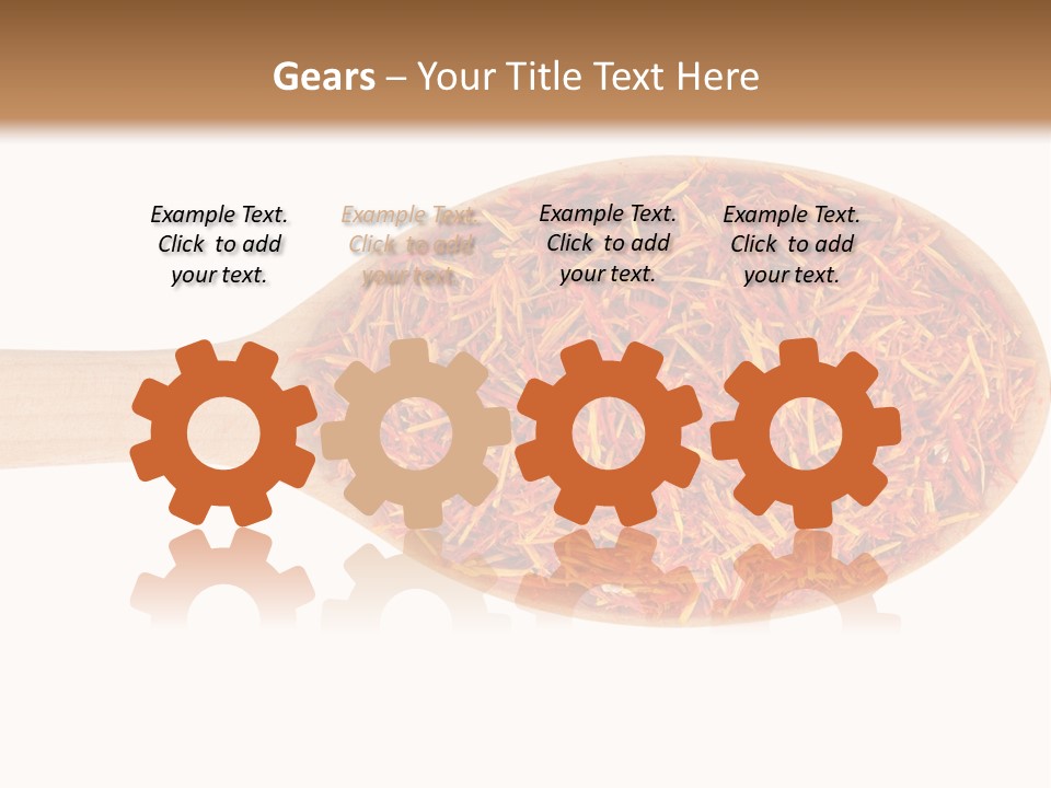 Closeup Saffron Seeds PowerPoint Template