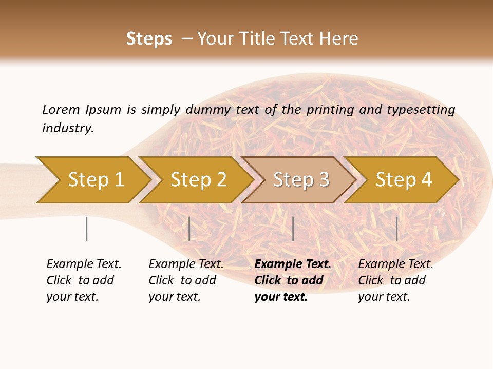 Closeup Saffron Seeds PowerPoint Template