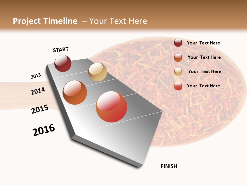 Closeup Saffron Seeds PowerPoint Template