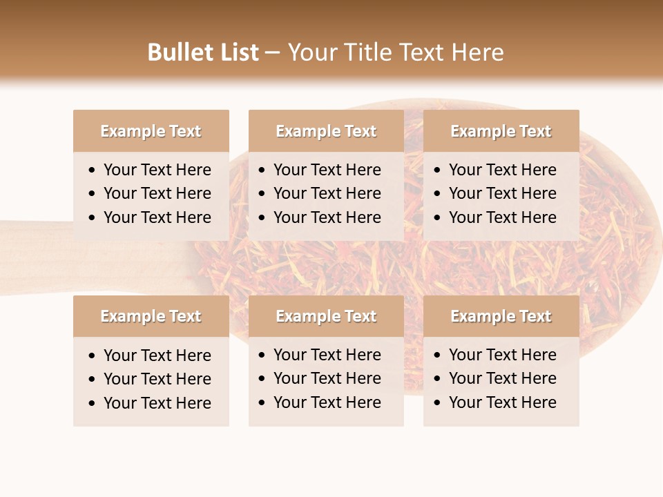 Closeup Saffron Seeds PowerPoint Template