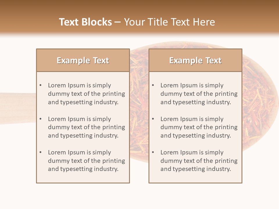 Closeup Saffron Seeds PowerPoint Template