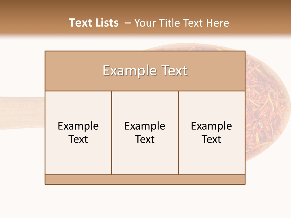 Closeup Saffron Seeds PowerPoint Template
