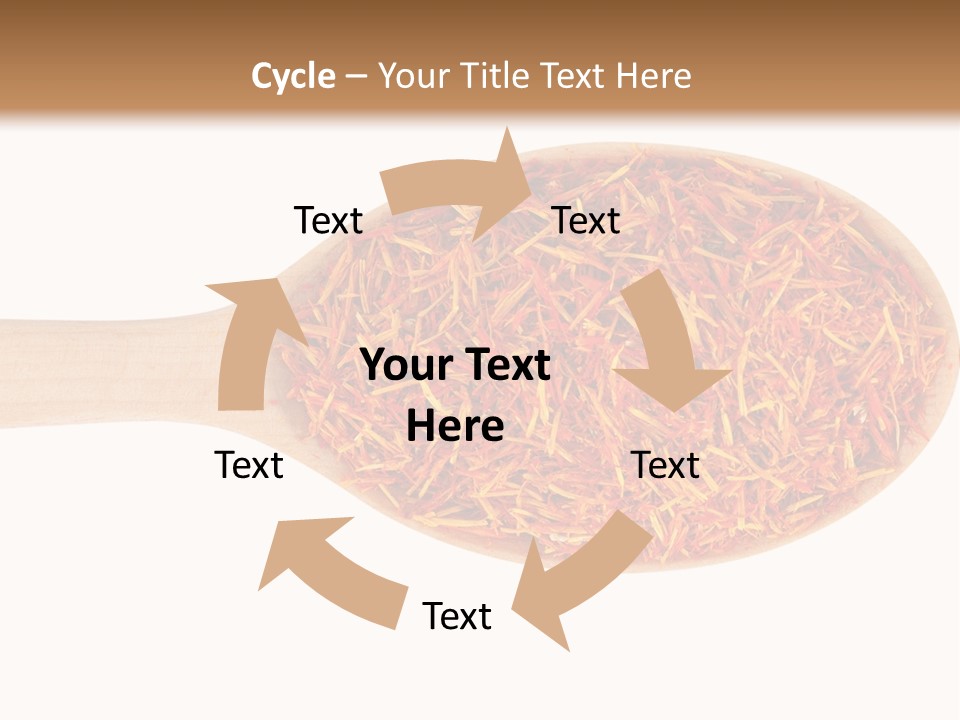 Closeup Saffron Seeds PowerPoint Template