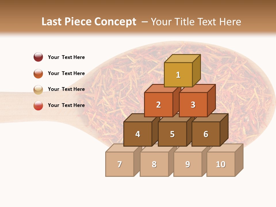 Closeup Saffron Seeds PowerPoint Template