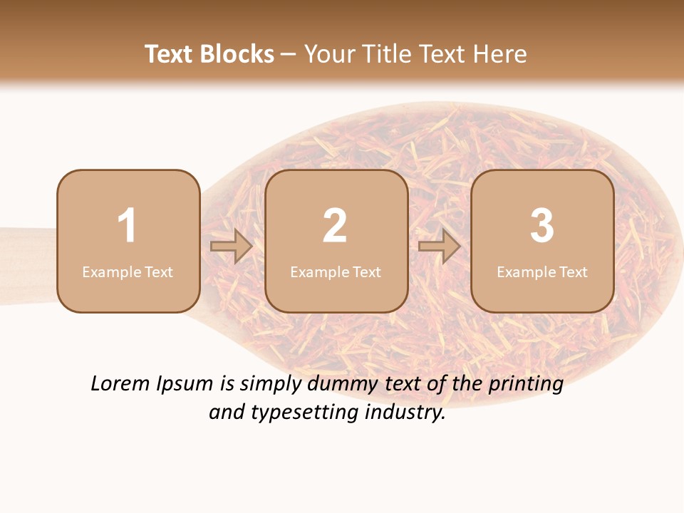 Closeup Saffron Seeds PowerPoint Template
