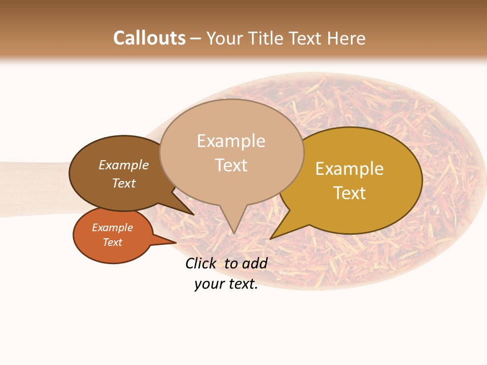 Closeup Saffron Seeds PowerPoint Template