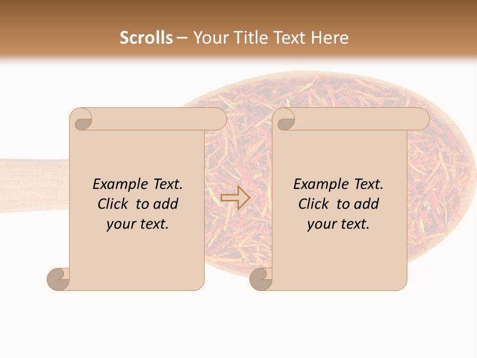 Closeup Saffron Seeds PowerPoint Template