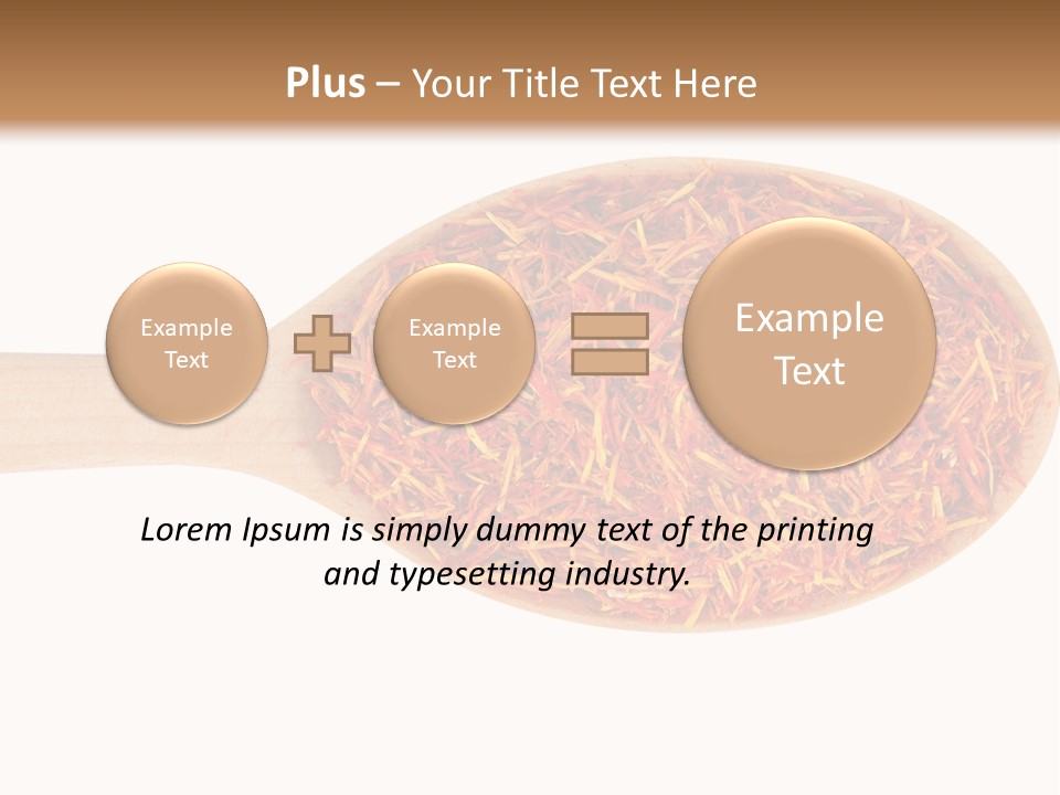Closeup Saffron Seeds PowerPoint Template