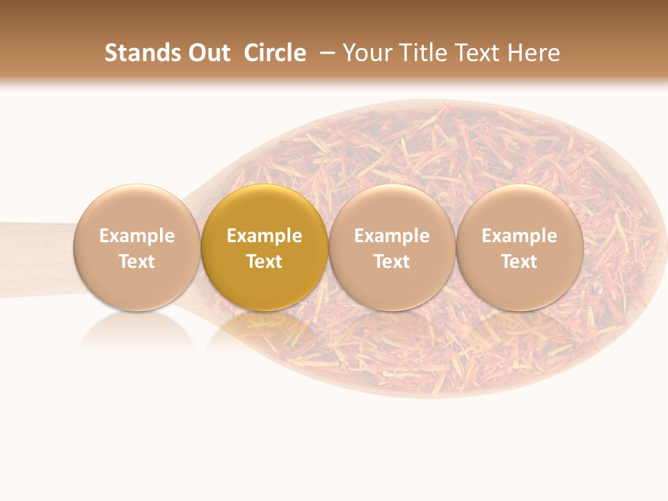 Closeup Saffron Seeds PowerPoint Template
