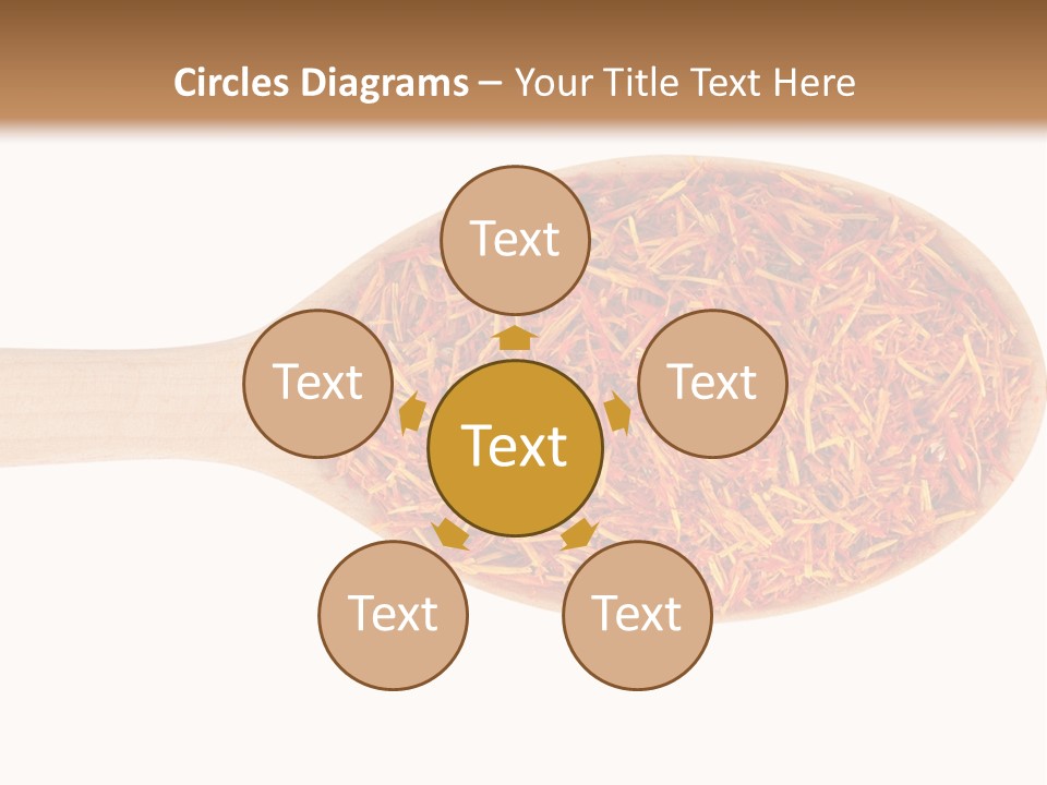 Closeup Saffron Seeds PowerPoint Template