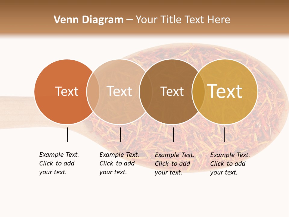 Closeup Saffron Seeds PowerPoint Template
