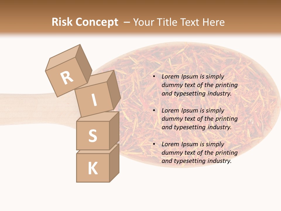 Closeup Saffron Seeds PowerPoint Template