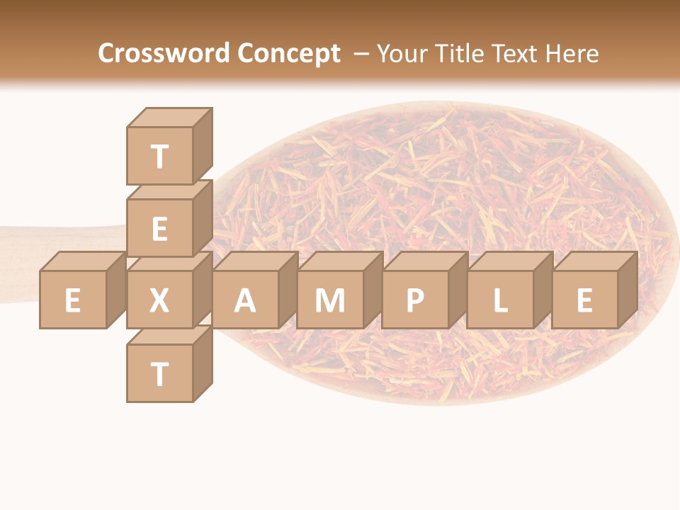 Closeup Saffron Seeds PowerPoint Template
