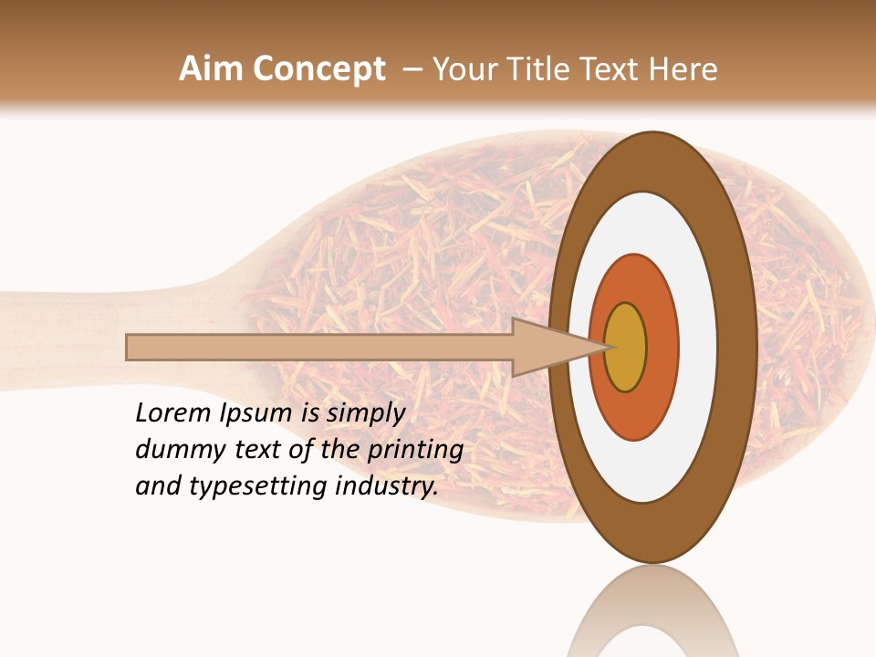 Closeup Saffron Seeds PowerPoint Template