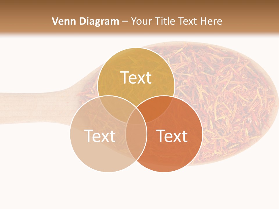 Closeup Saffron Seeds PowerPoint Template