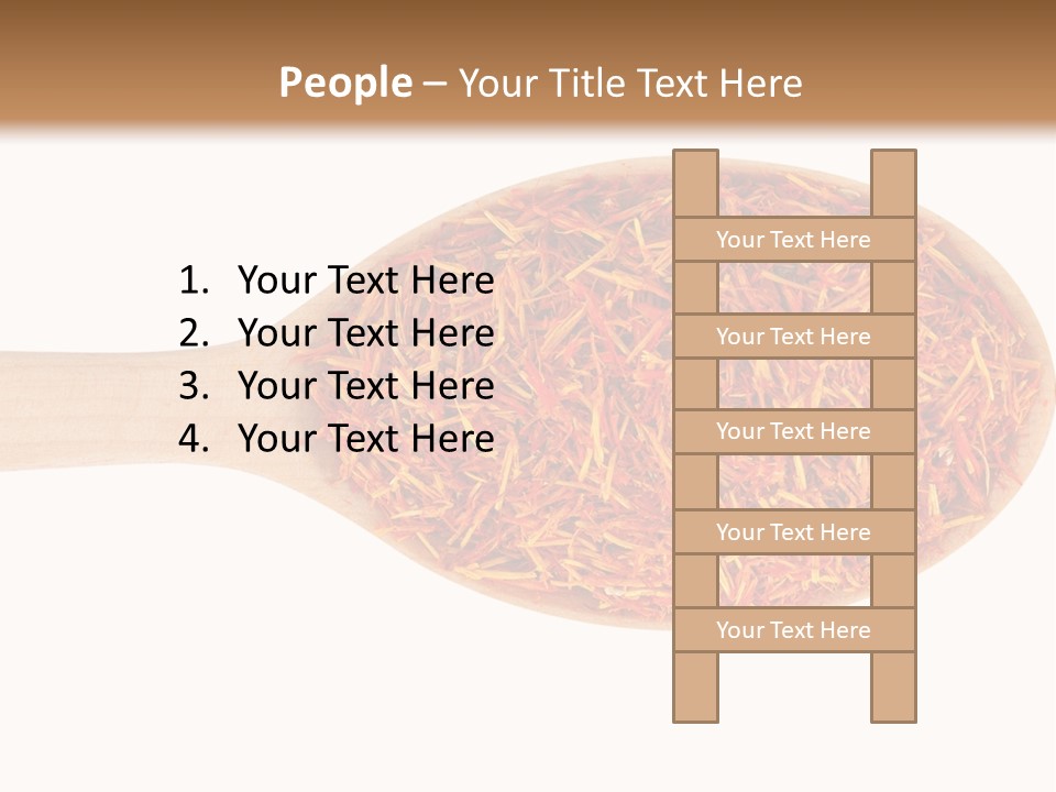 Closeup Saffron Seeds PowerPoint Template
