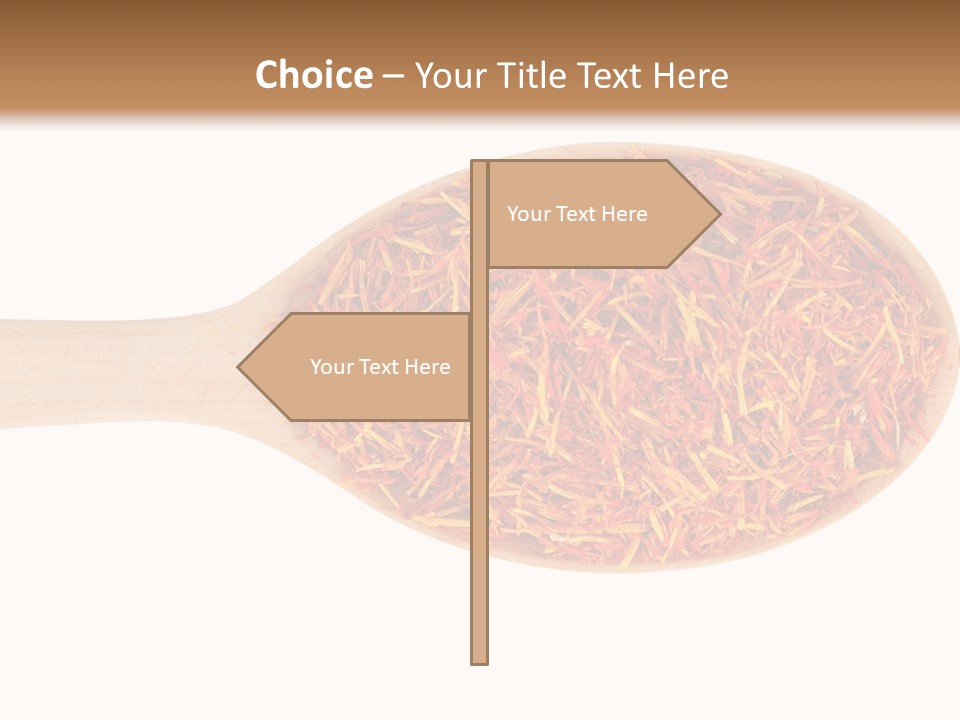 Closeup Saffron Seeds PowerPoint Template