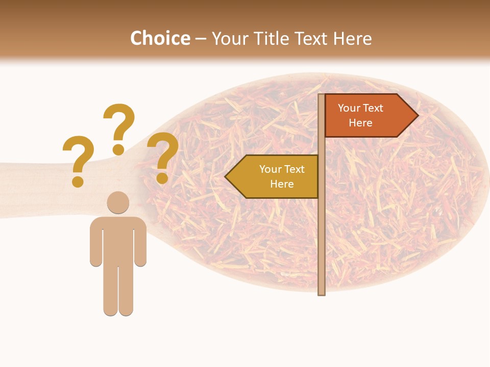 Closeup Saffron Seeds PowerPoint Template