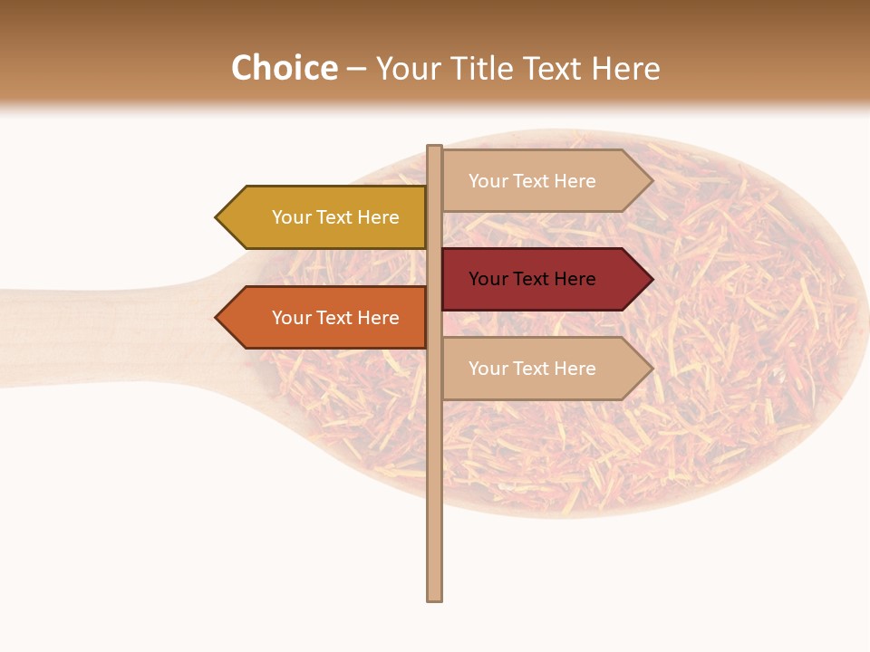 Closeup Saffron Seeds PowerPoint Template