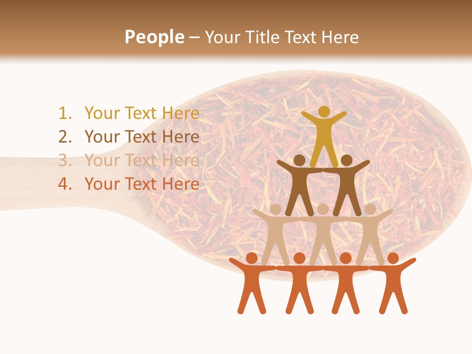 Closeup Saffron Seeds PowerPoint Template