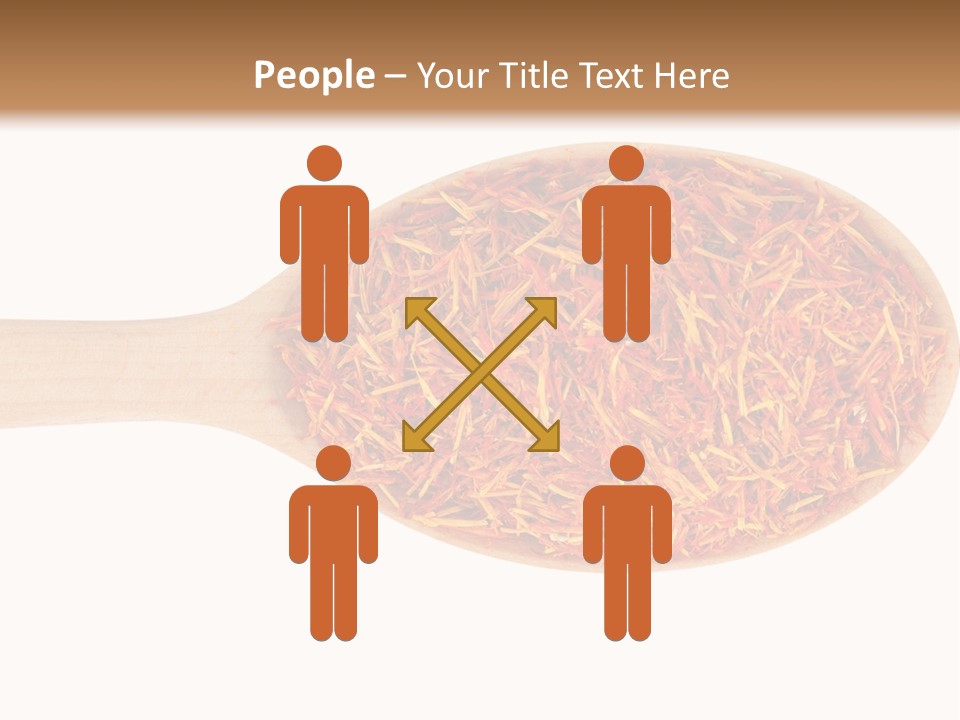 Closeup Saffron Seeds PowerPoint Template
