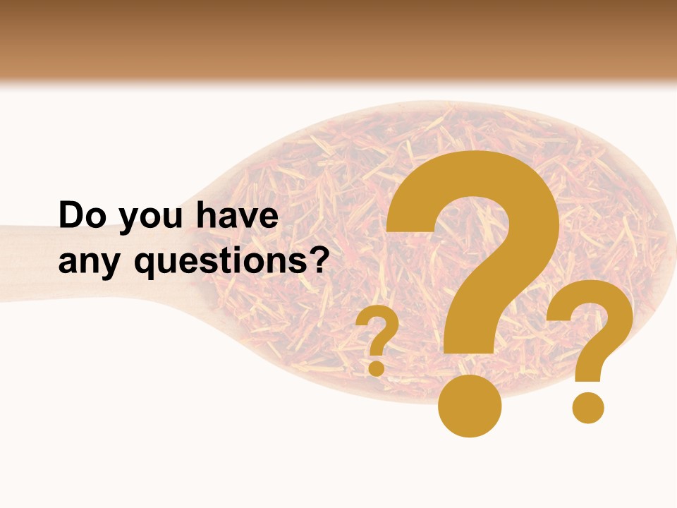 Closeup Saffron Seeds PowerPoint Template