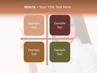 Standing Model Beauty PowerPoint Template