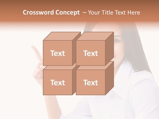 Standing Model Beauty PowerPoint Template