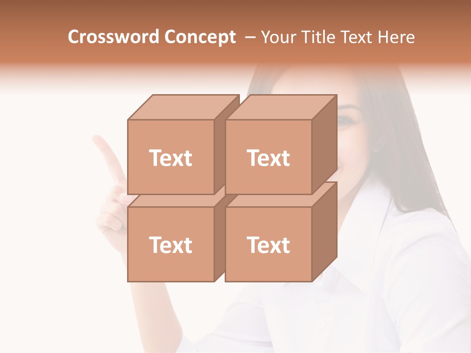 Standing Model Beauty PowerPoint Template