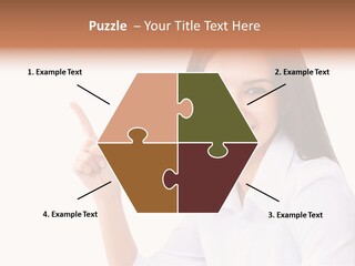 Standing Model Beauty PowerPoint Template