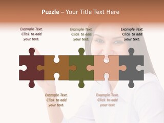 Standing Model Beauty PowerPoint Template