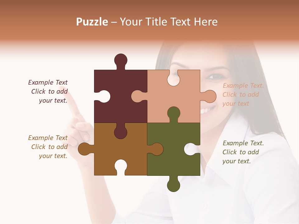 Standing Model Beauty PowerPoint Template