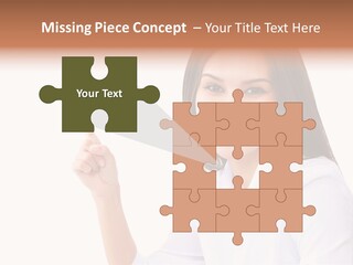 Standing Model Beauty PowerPoint Template