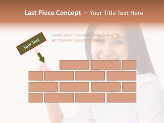 Standing Model Beauty PowerPoint Template