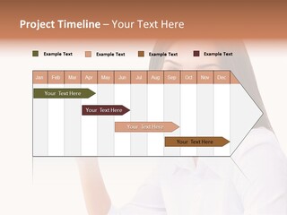 Standing Model Beauty PowerPoint Template