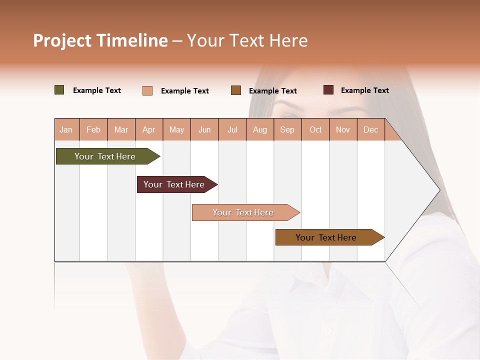 Standing Model Beauty PowerPoint Template