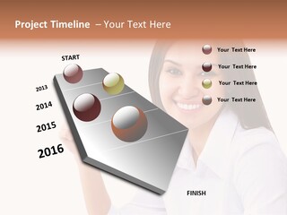 Standing Model Beauty PowerPoint Template