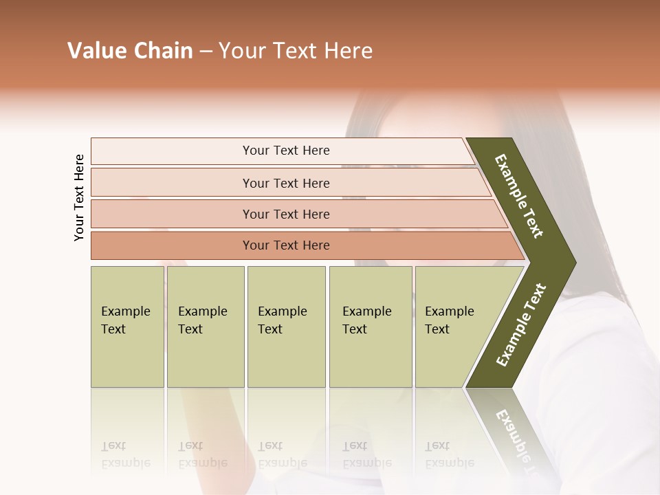 Standing Model Beauty PowerPoint Template