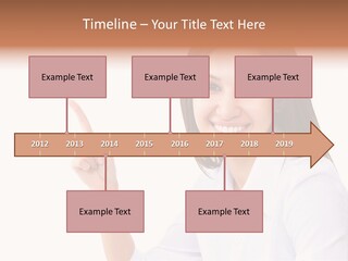 Standing Model Beauty PowerPoint Template