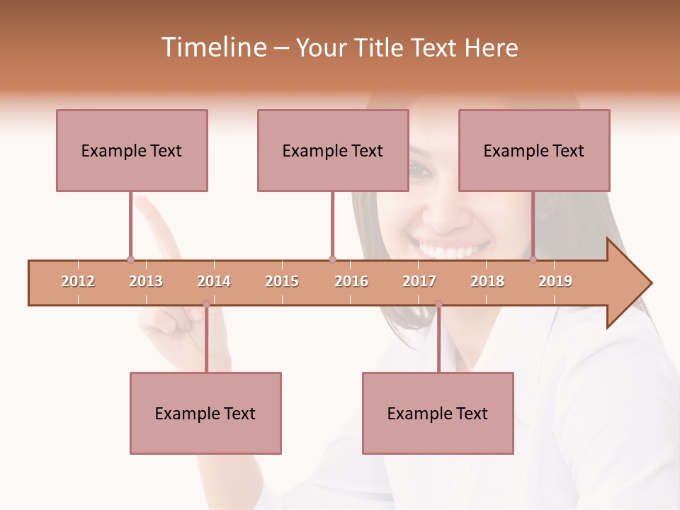 Standing Model Beauty PowerPoint Template
