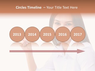 Standing Model Beauty PowerPoint Template