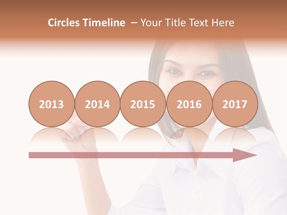 Standing Model Beauty PowerPoint Template