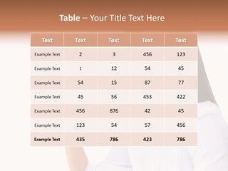 Standing Model Beauty PowerPoint Template