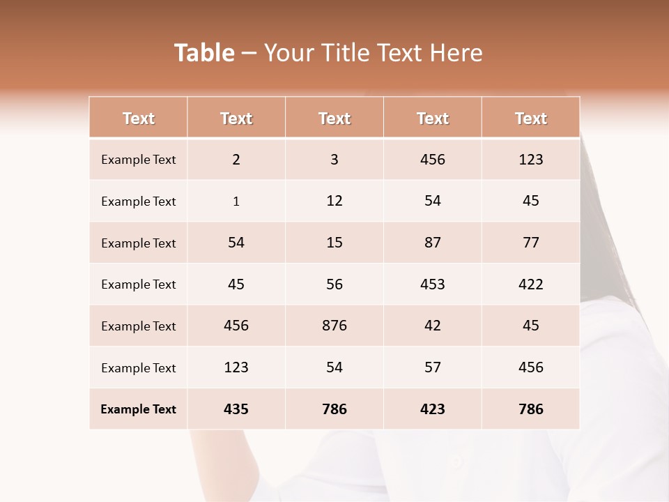 Standing Model Beauty PowerPoint Template