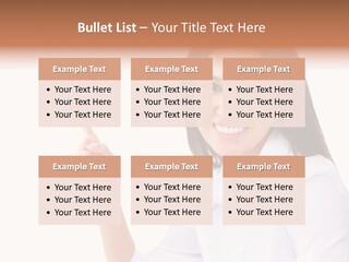 Standing Model Beauty PowerPoint Template