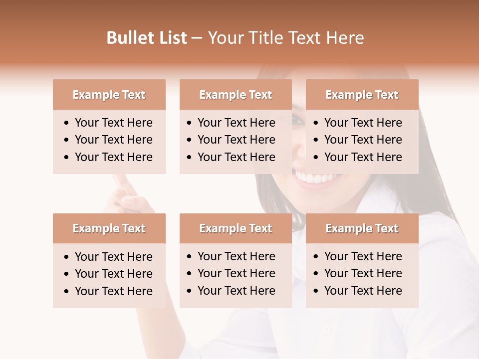 Standing Model Beauty PowerPoint Template
