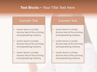 Standing Model Beauty PowerPoint Template