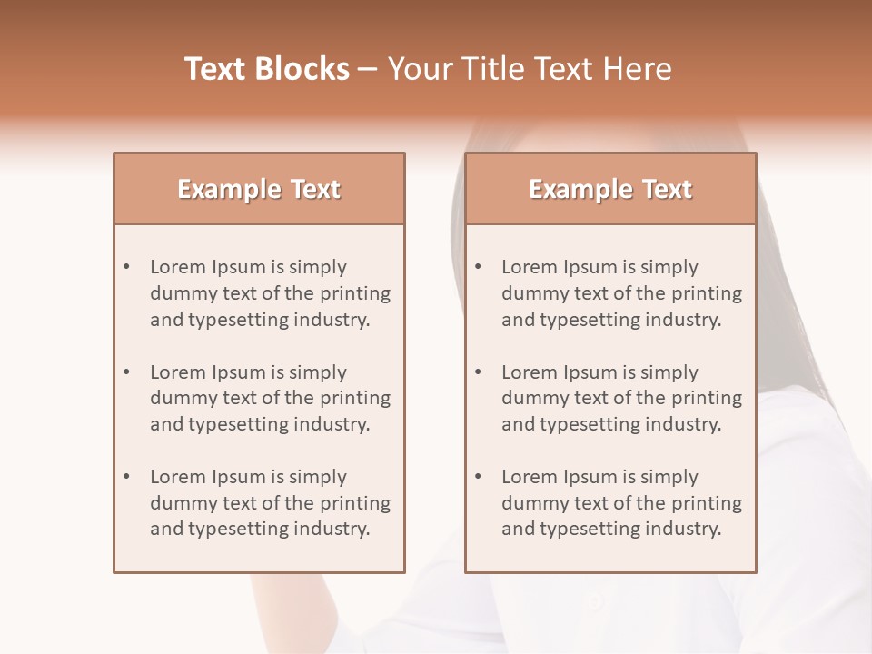 Standing Model Beauty PowerPoint Template