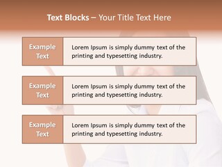 Standing Model Beauty PowerPoint Template